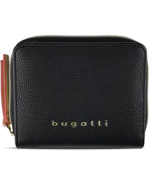 Bugatti Ella Ladies Small Zip Around Wallet Black - Nero