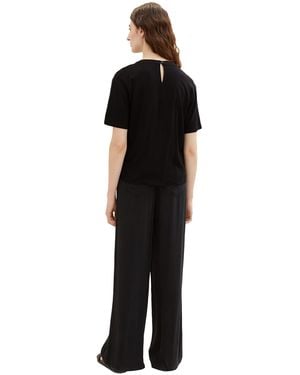 Tom Tailor 1037271 T-Shirt Bluse - Schwarz
