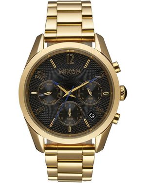 Nixon Armbanduhr Bullet 36 Analog Quarz Edelstahl A949-510-00 - Mettallic