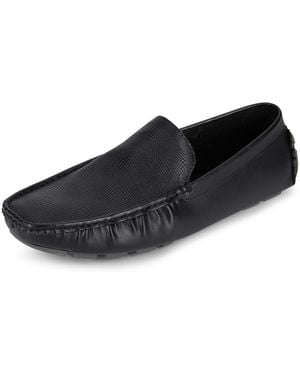 Kenneth Cole Unlisted Hope Strukturierte Driver Loafer Freizeitschuhe Memory Foam Einlegesohle - Schwarz
