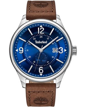 Timberland Blake Armbanduhr mit einem Band aus Edelstahl und Leder - Braun