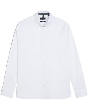 Ted Baker S Allardo Ls Regular Premium Oxford Shirt - White