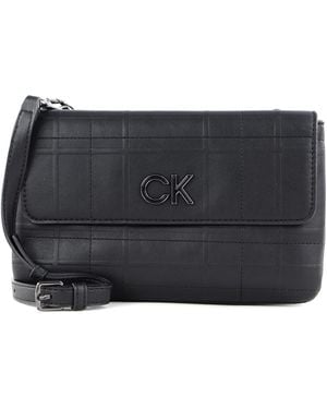 Calvin Klein Re-Lock Xbody with Flap Quilt CK Black - Nero