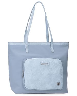 Pepe Jeans Jana Boodschappentas - Blauw