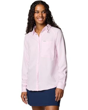 Columbia Anytime Lite Long Sleeve Shirt - Purple