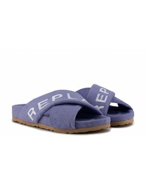 Replay Gaby Cross Slipper - Blue
