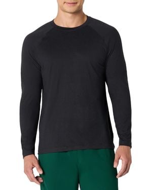 Amazon Essentials Supersoft Funktions-Langarm-Trainingsshirt - Schwarz