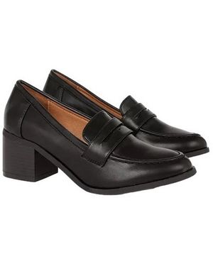 Dorothy Perkins Lora Heeled Loafers - Black