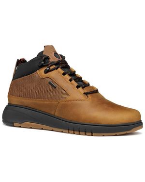 Geox Herren Stiefeletten U Spherica – Wasserdicht, Atmungsaktiv, Mit Zero Shock Dämpfung, Schnürung