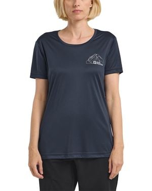 Jack Wolfskin Peak Graphic T W T-shirt - Blue
