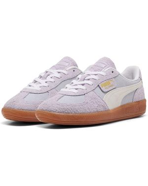 PUMA Palermo Vintage Trainers Uk 6 Purple - White
