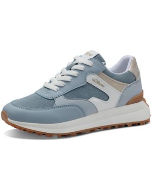S.oliver Sneaker flach mit Schnürsenkeln Sportlich - Blau