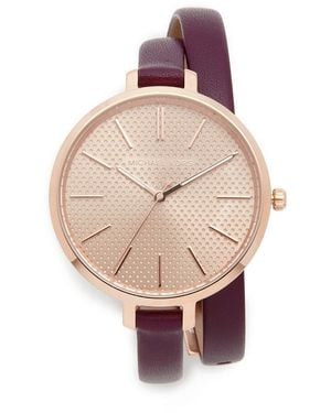 Michael Kors Orologio Analogico al Quarzo Giapponese da Donna con Cinturino in Pelle MK2576 - Rosa
