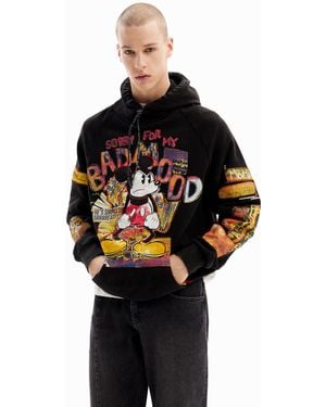 Desigual Mickey Mouse Patchwork Sweatshirt - Black