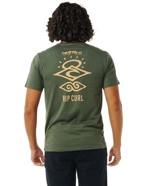 Rip Curl Graphic Short Sleeve Crew Neck T-shirt - Green