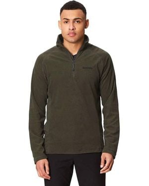 Regatta Montes Lightweight Half Zip Overhead Micro Fleece Jacket - Green
