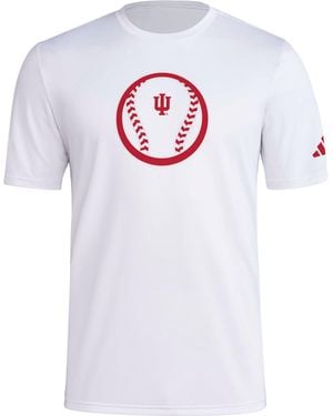 adidas S Pregame Short Sleeve T-shirt - White