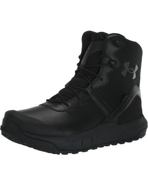 Under Armour SCARPA ESCURSIONISMO UA MICRO G VALSETZ LEATHER WATERPROOF ZIP BLACK - Nero