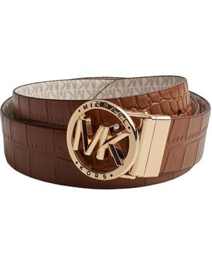 Michael Kors Cintura in pelle reversibile 558347 per donna - Marrone