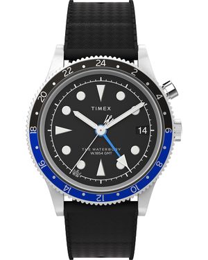 Timex Black Strap Black Dial Stainless Steel