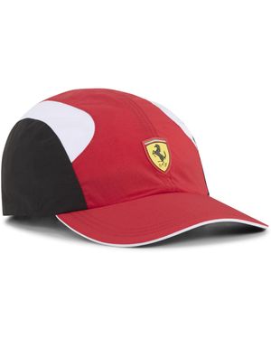 PUMA Casquette à Quatre empiècements Ferrari Race RCT OneSize Rosso Corsa Black Red - Rouge