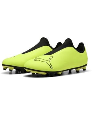 PUMA S Finesse Firm Ground Football Boots Yellow/black 10 Uk - Green