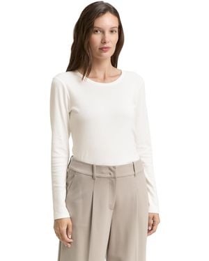 Tom Tailor 1047760 Longsleeve T-Shirt - Weiß