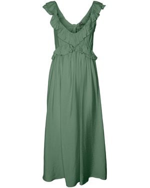 Vero Moda Female Kleid VMJOSIE Langes Kleid - Grün