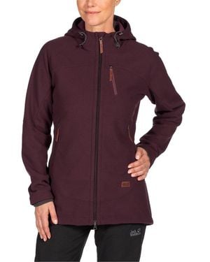 Jack Wolfskin Dark Berry - M - S Warm Windproof Fleece - Purple