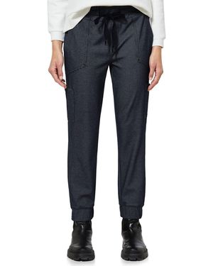 Street One Loose Fit Jacquard Hose - Blau