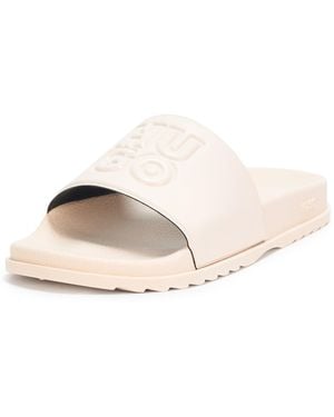 HUGO Match Big Logo Slide Sandal - Pink