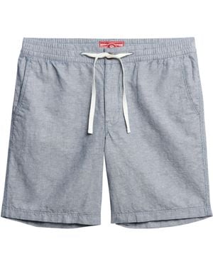 Superdry Short Merchant Linen s - Bleu