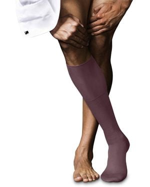 FALKE No. 6 M Kh lana seta al ginocchio tinta unita 1 paio - Marrone
