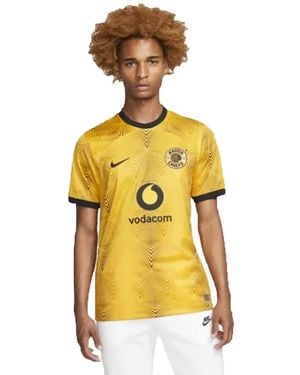 Nike 2022-2023 Kaizer Chiefs Home Football Soccer T-shirt - Yellow