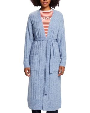 Esprit Gebreid Vest - Blauw