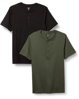 Amazon Essentials Slim-fit Shirt Met Korte Mouwen - Groen