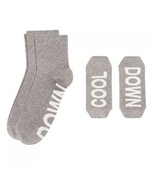 S.oliver 2 Paar unisex Quarter Sneaker Freizeit Socken Socks Fashion FARBWAHL - Grau