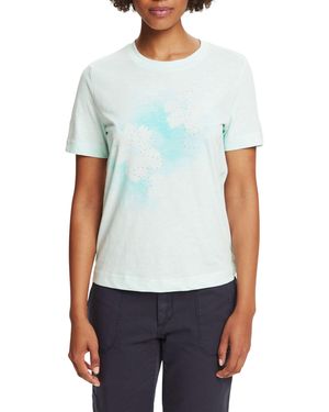 Esprit 024ee1k321 T-Shirt - Blu