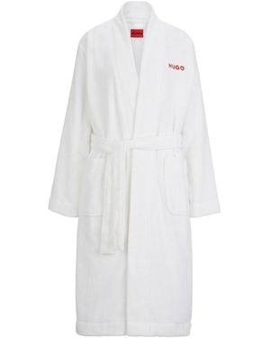 HUGO Boss Terry Dressing Gown - White