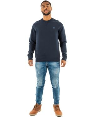 Timberland Felpa da uomo E-r Basic Regular Crew - Blu