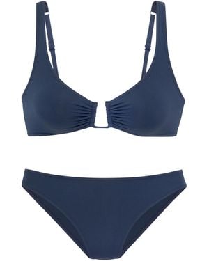 S.oliver Bustier-Bikini-Set in dunkelblau