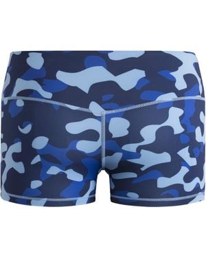 adidas Volleyball Camouflage Printed 4-inch Shorts - Blue