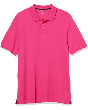 Amazon Essentials Polo en Coton piqué Coupe Droite Shirts - Rose
