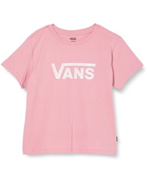 Vans WM Drop V SS Crew T-Shirt - Rosa