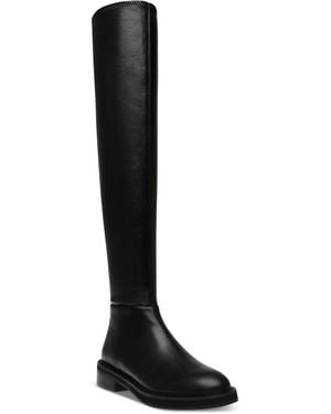 Steve Madden Leza Faux Leather Tall Over-The-Knee Boots - Black