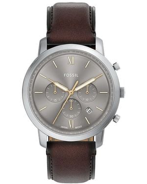 Fossil Orologio Neutra Acciaio/Pelle trendy cod. FS6129 - Grigio