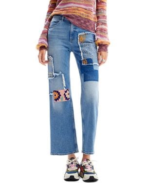 Desigual Denim Long Trouser - Blue