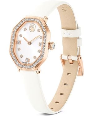 Swarovski Orologio Dextera octagon 5730208 Cinturino in pelle - Metallizzato