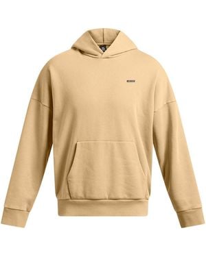 Under Armour S Icon Hwt Hoodie Brown M - Natural