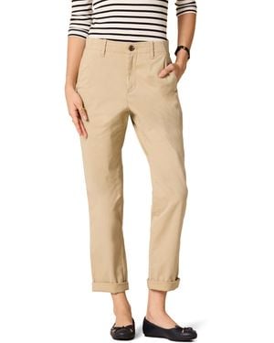 Amazon Essentials Pantalon Chino Taille Haute Coupe Classique avec Jambe Évasée - Neutre